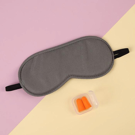 Подарочный набор «Комфорт»: подушка, маска для сна, беруши, бутылочки + чехол, рюкзак, драже 